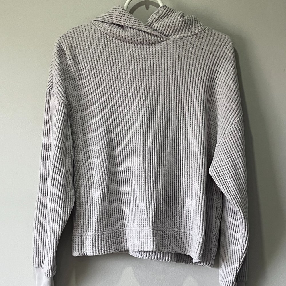 GAP Sweats Women's XS Petite Gray Hooded Sweatshirt Hoodie